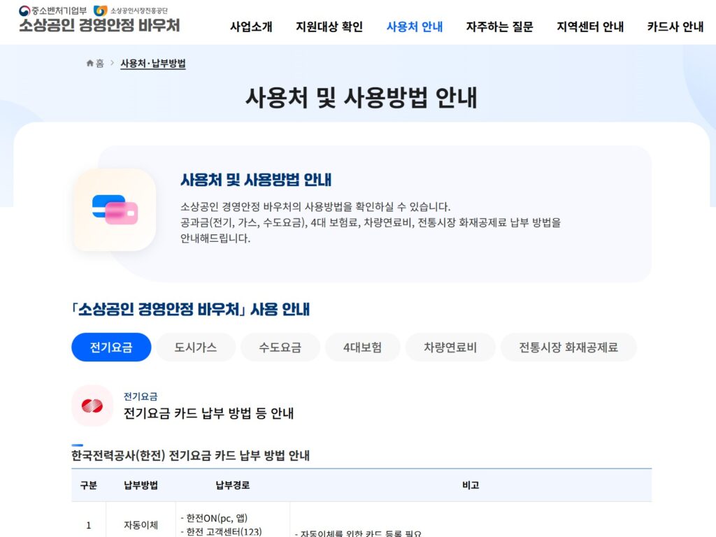 소상공인 경영안정 바우처 25만원 지급일 언제? 신청 조건 총정리 4 소상공인바우처4