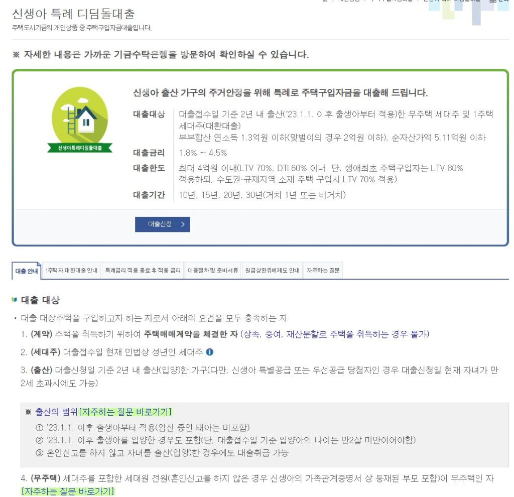 신생아특례대출매매와 신생아특례전세대출 차이점은? 자격·금리·한도 총정리 1 신생아특례5